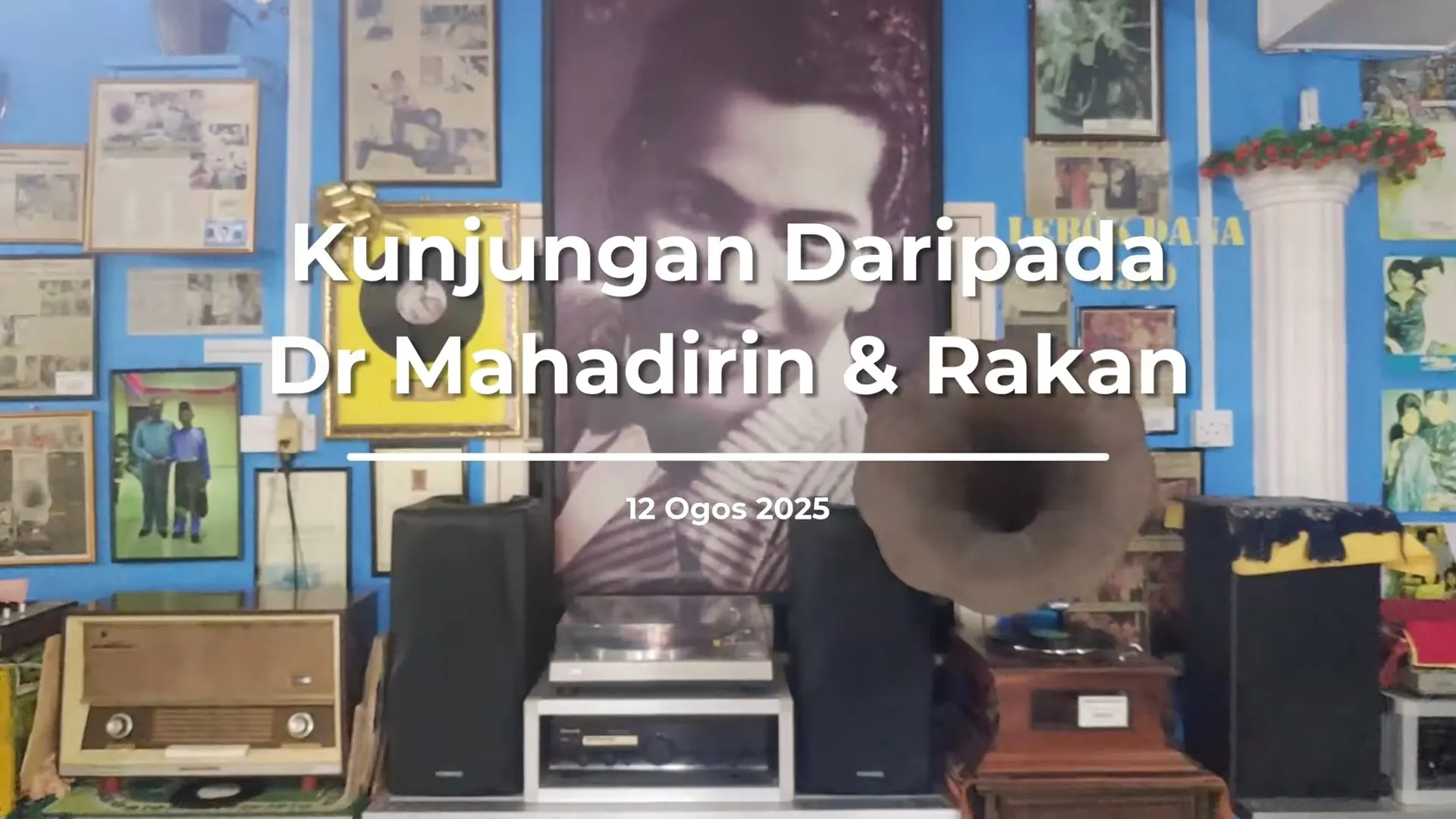 Kad tajuk video kunjungan Dr. Mahadirin dan rakan dari Universiti Malaysia Sabah ke Galeri Lebok Dana pada 12 Ogos 2025