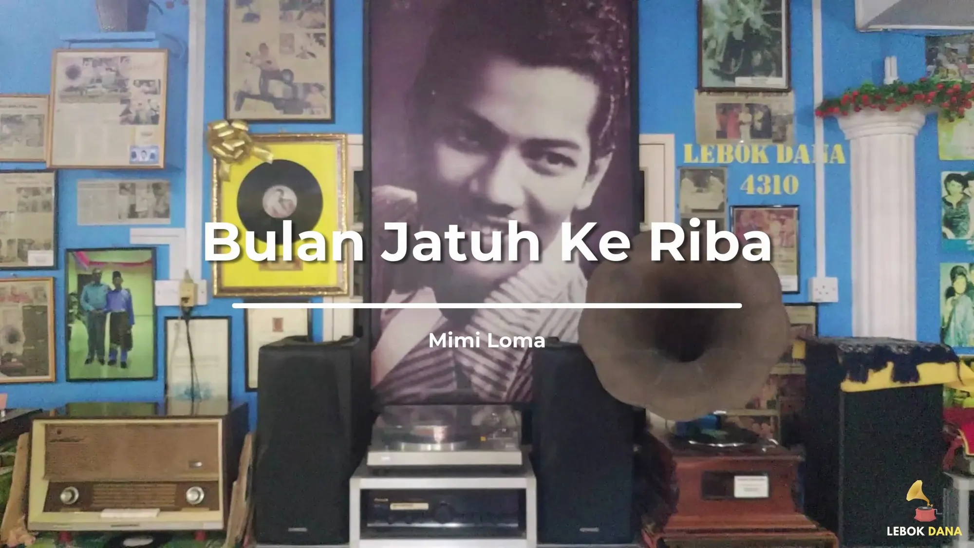 Mimi Loma - Bulan Jatuh Ke Riba — rakaman piring hitam dari koleksi Galeri Lebok Dana